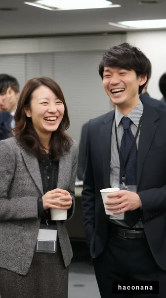 ビジネスシーンの笑顔