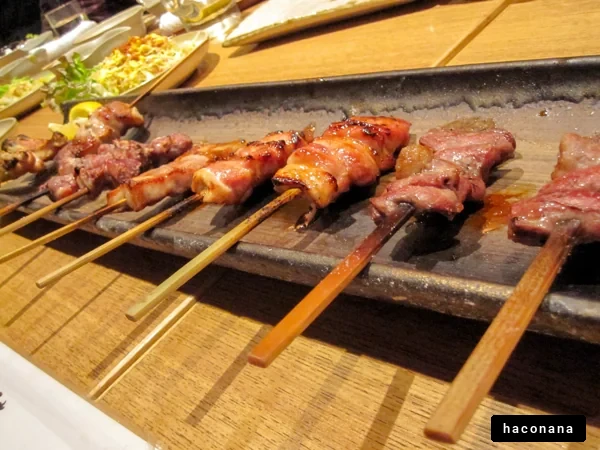 焼き鳥の盛り合わせ