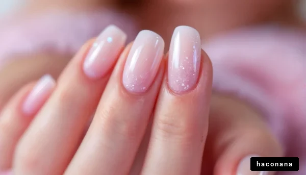 美しいピンクのネイルデザイン