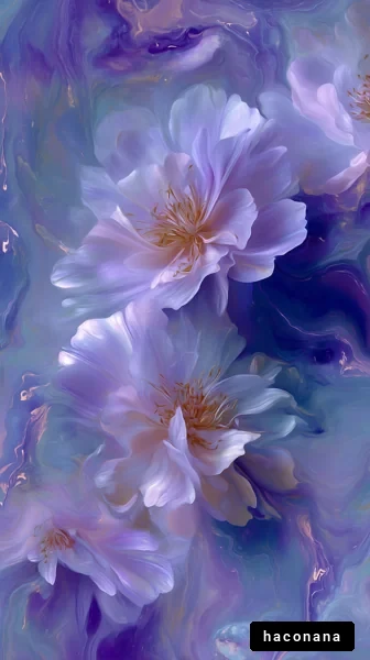 幻想的な花のアート