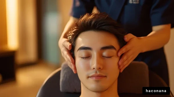 リラックスするマッサージシーン