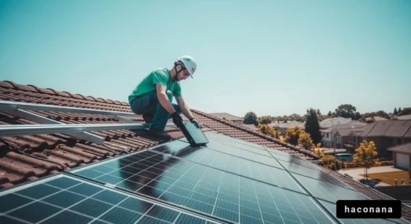 太陽光パネル設置作業