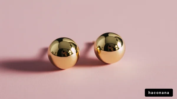 ゴールドのイヤリング