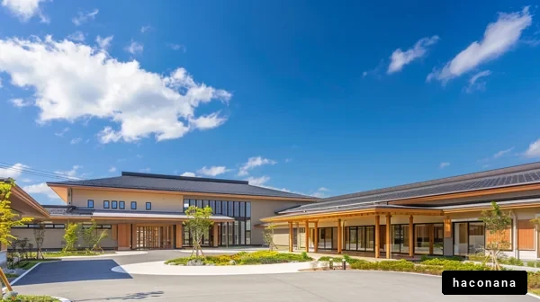 モダンな和風建築の景観