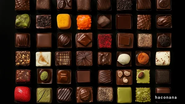多彩なチョコレートの写真