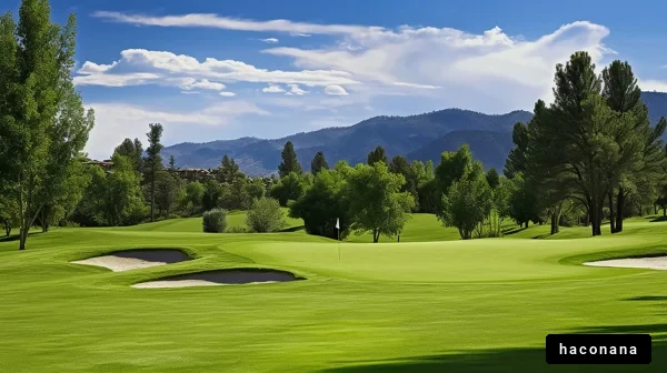 美しいゴルフコースの風景