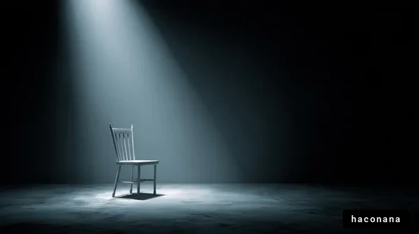 暗闇の中の椅子
