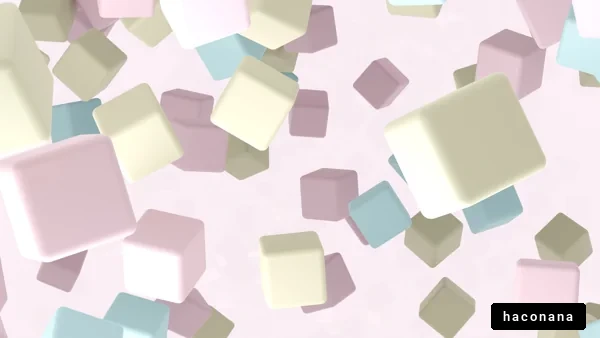 色とりどりの立方体イメージ