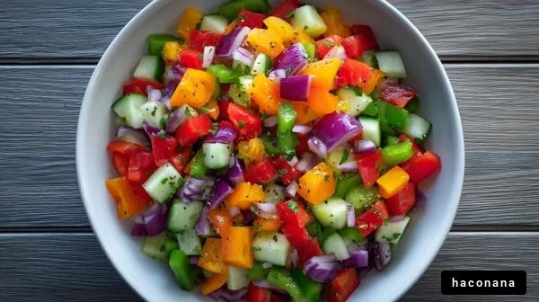 カラフルな野菜サラダ