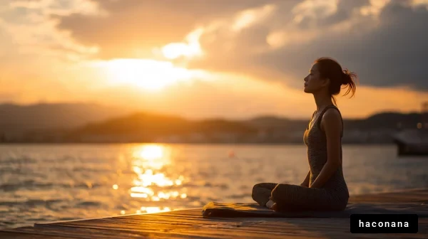 夕日と瞑想のひととき