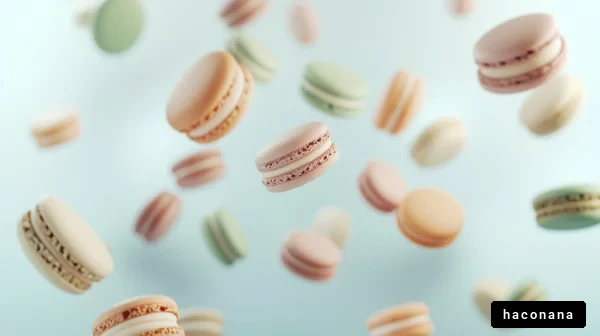 カラフルなマカロン