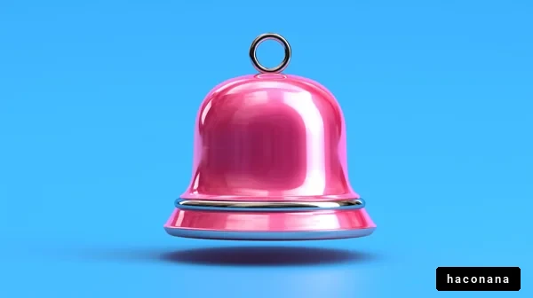 鮮やかなピンクのベル