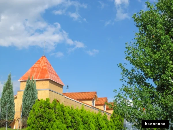 青空の下の建物