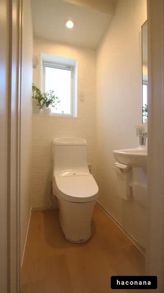 シンプルで清潔なトイレ