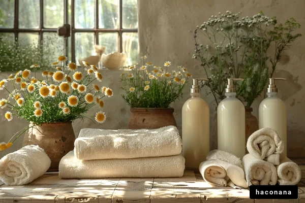 ナチュラルなバスルームの風景