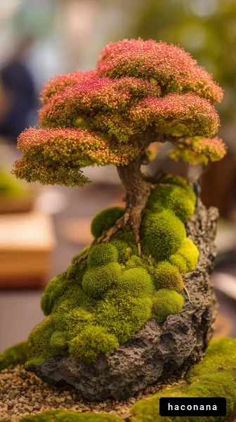 美しい盆栽の景観