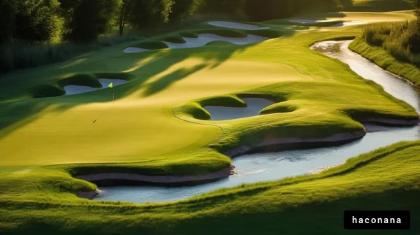 美しいゴルフコースの風景