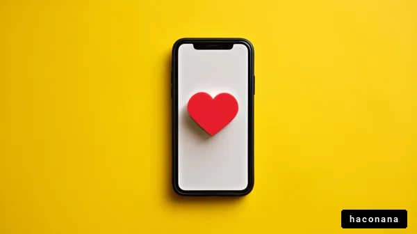 スマホとハートのイメージ