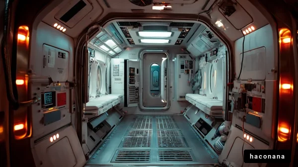 宇宙船の内部空間