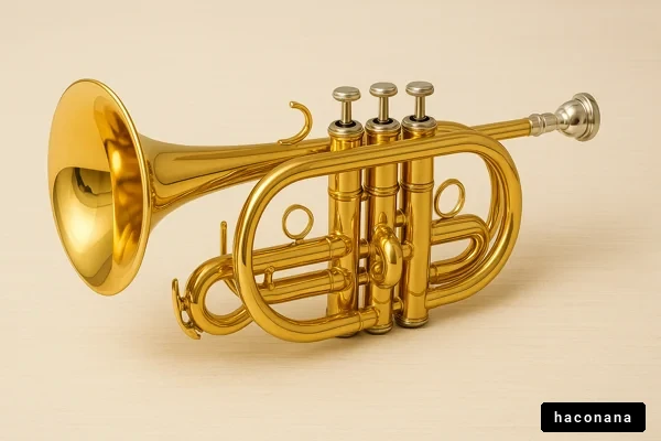 美しい金色のコルネット