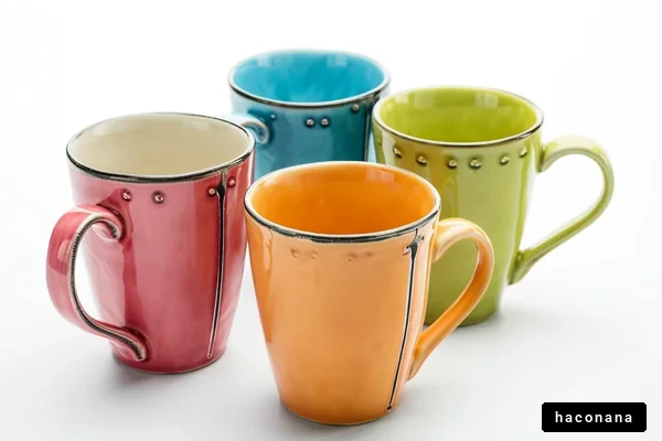 カラフルなマグカップ