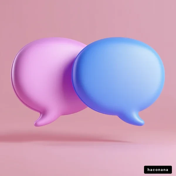 カラフルな吹き出しアイコン