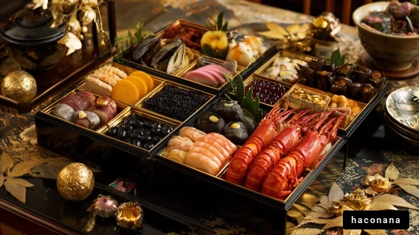 豪華な和食の盛り合わせ