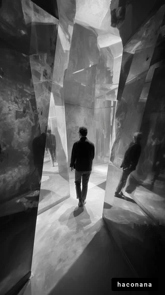 反射する空間を歩く