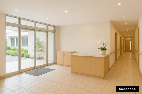 明るいロビーの空間