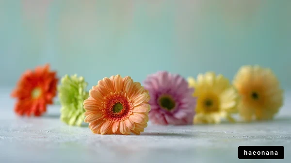 色とりどりの花々