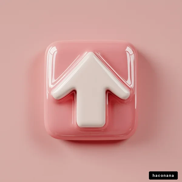 上向き矢印のアイコン