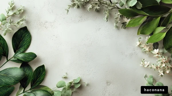 グリーンの葉のデザイン