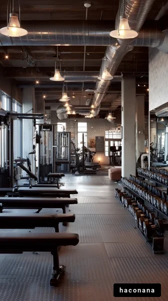 近代的なジムの内部