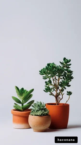 多肉植物の美しい配置