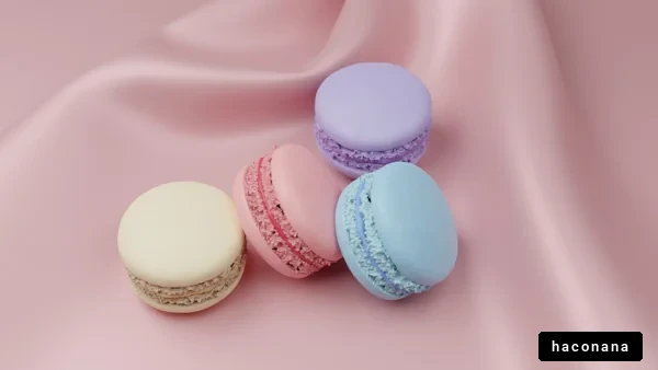カラフルなマカロンの盛り合わせ