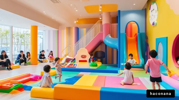 カラフルな遊び場の風景