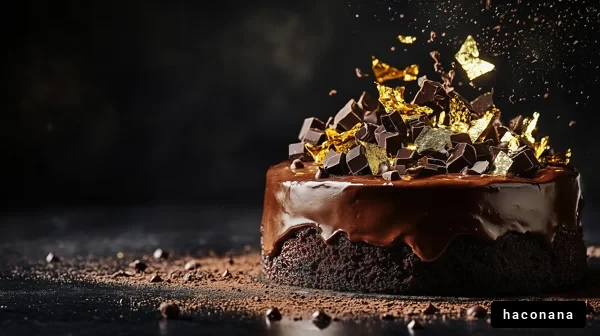 豪華なチョコレートケーキ