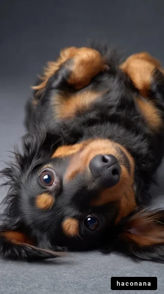 愛らしい犬のポーズ