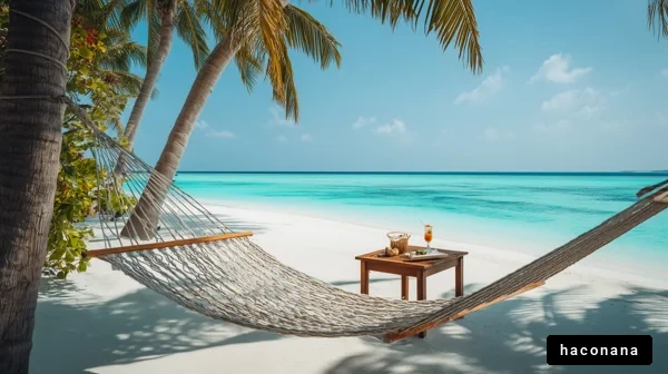 ビーチでのリラックスシーン