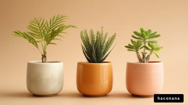 色とりどりの観葉植物