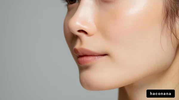 美しい女性の横顔ショット