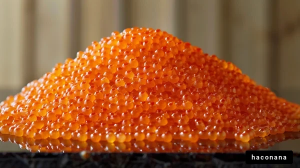 鮮やかなオレンジ色の魚卵