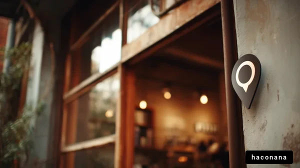 カフェの外観看板