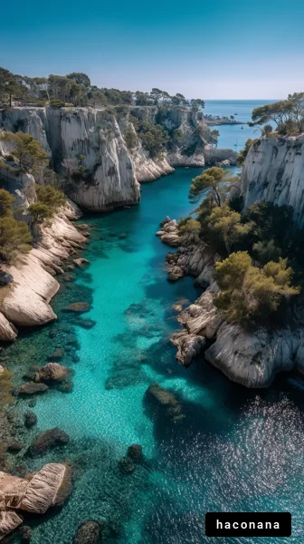 美しい海と崖の風景
