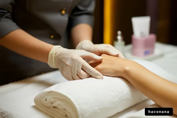 ハンドトリートメントの施術