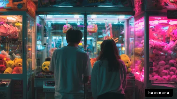 ゲームセンターのカップル