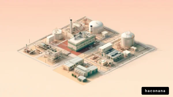 工場の全景イラスト