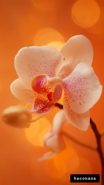 美しい蘭の花のアップ