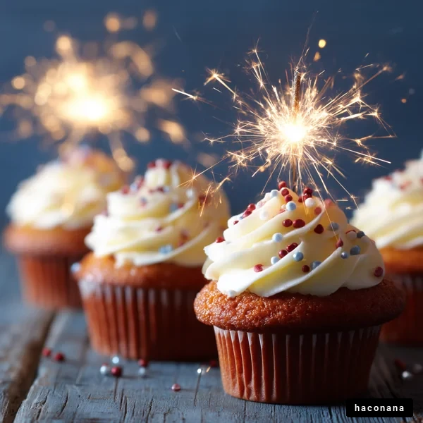 華やかなカップケーキの祝祭