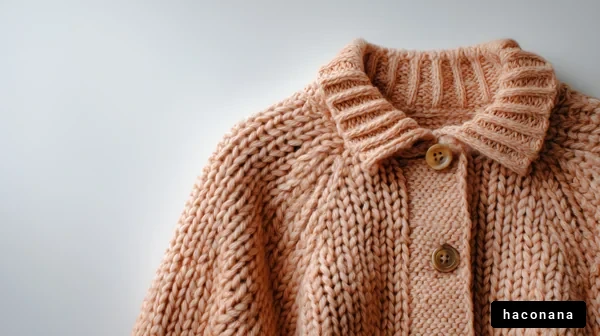 温かみのあるニットカーディガン